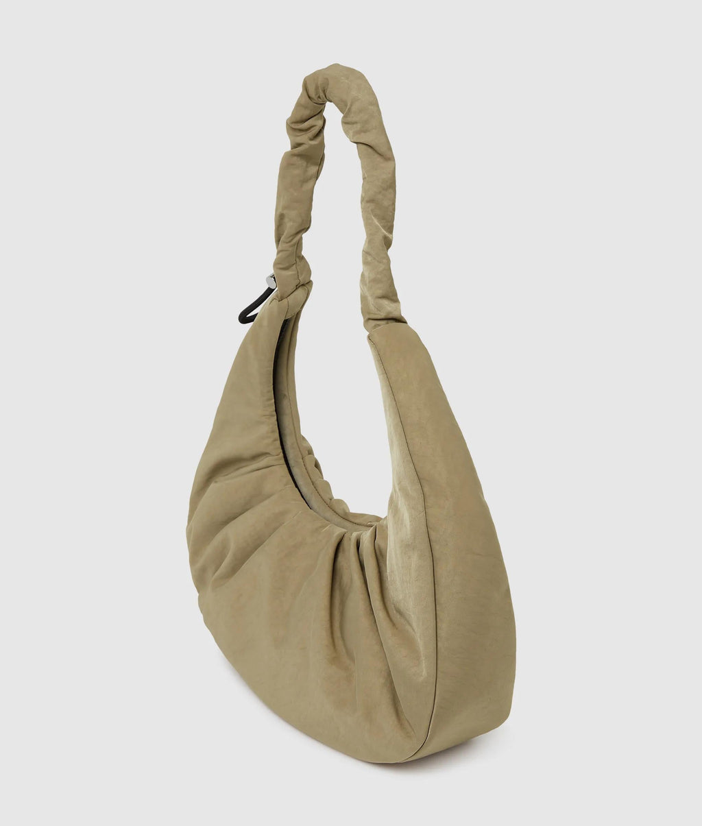 Gathered hobo bag