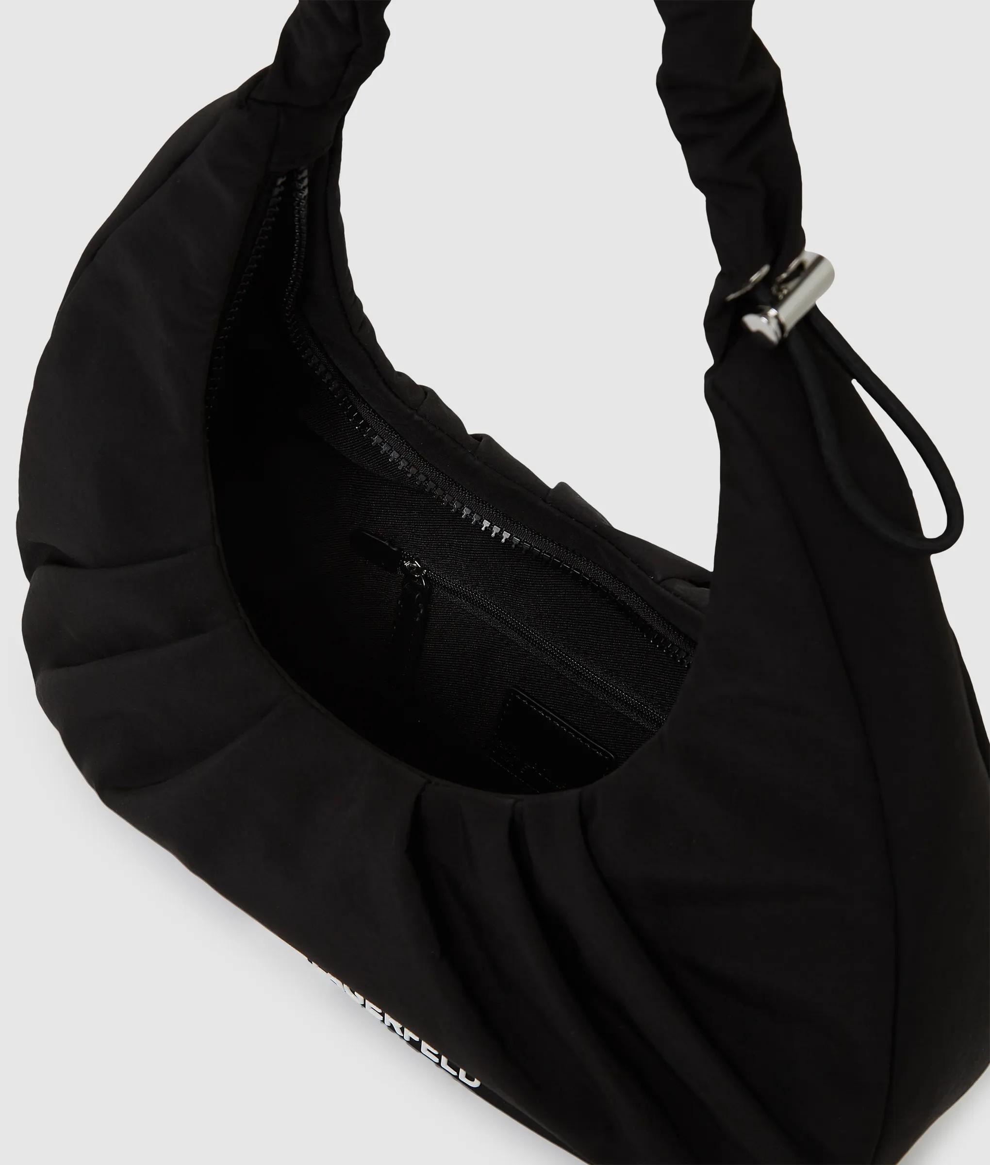 Gathered hobo bag