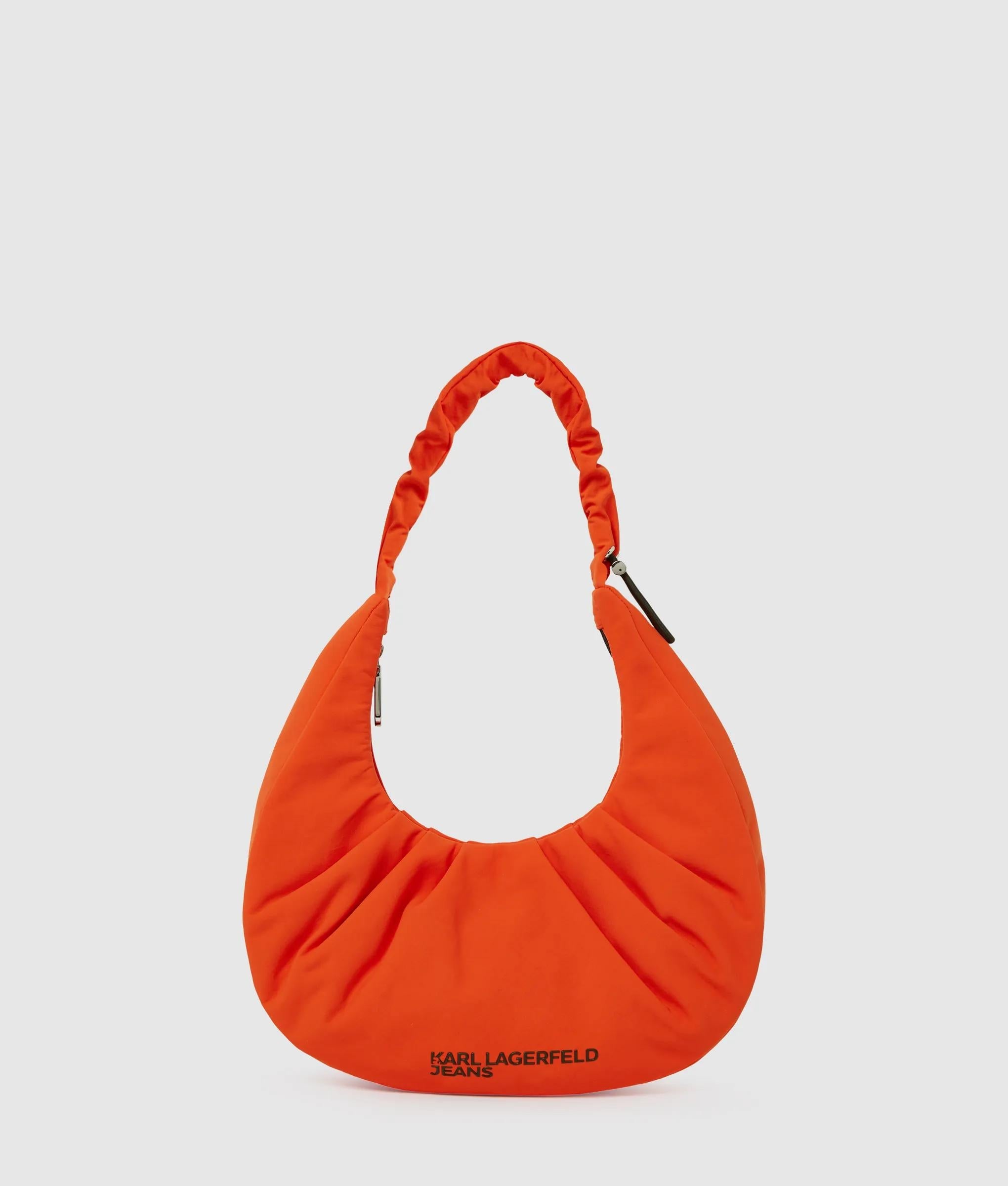 Gathered hobo bag