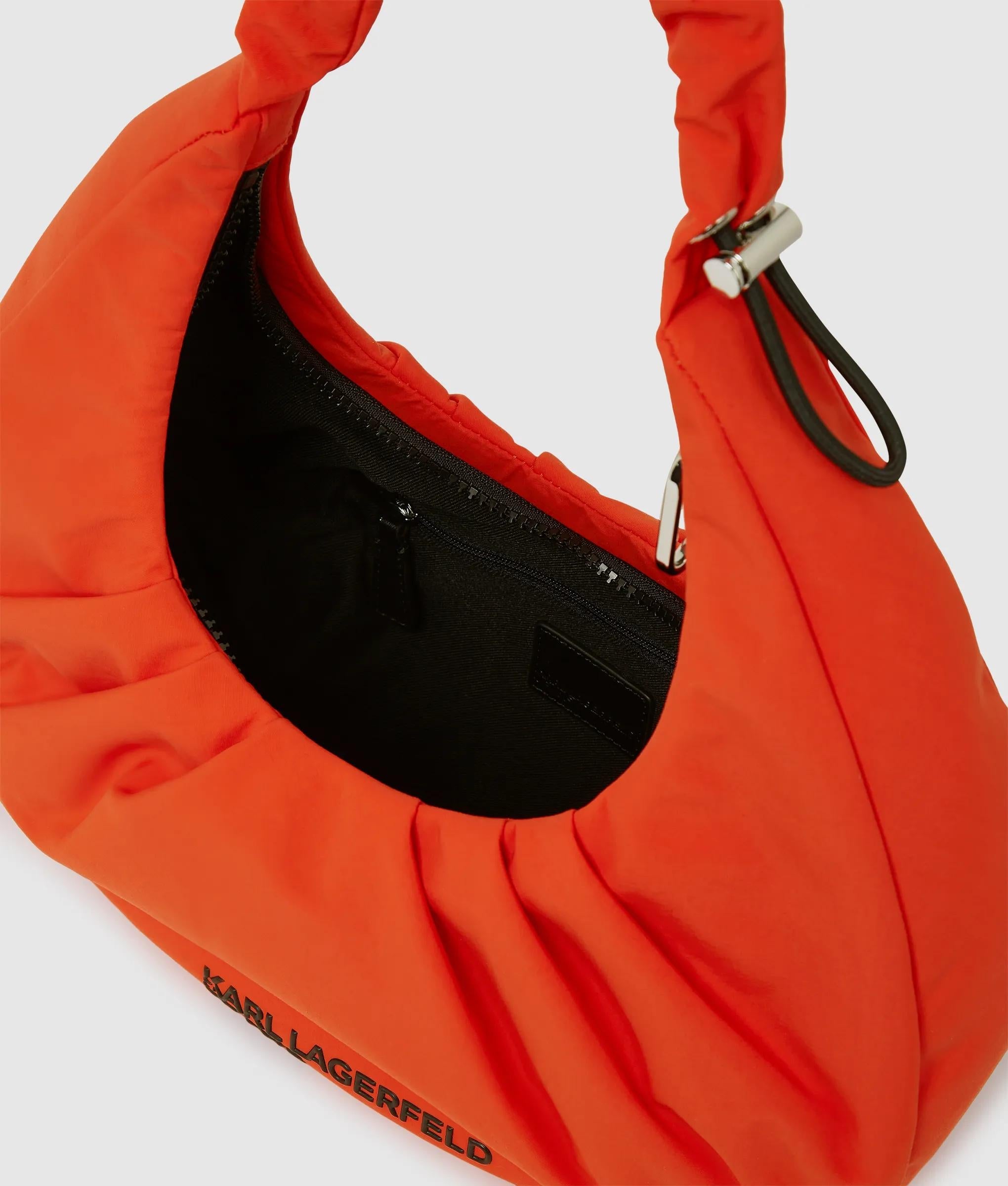 Gathered hobo bag