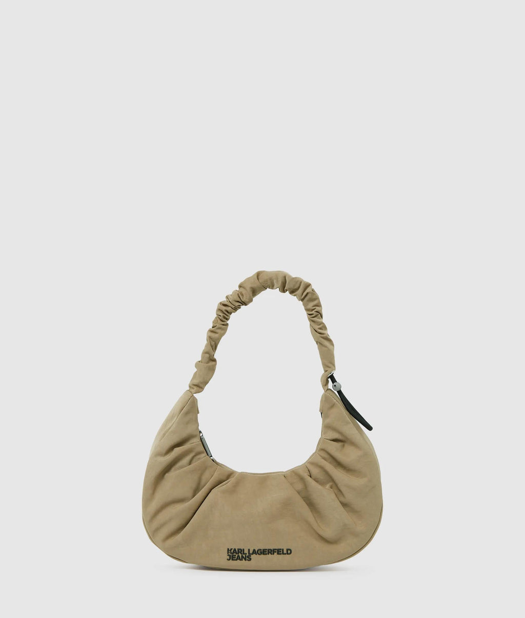 Gathered small hobo bag