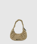 Gathered small hobo bag