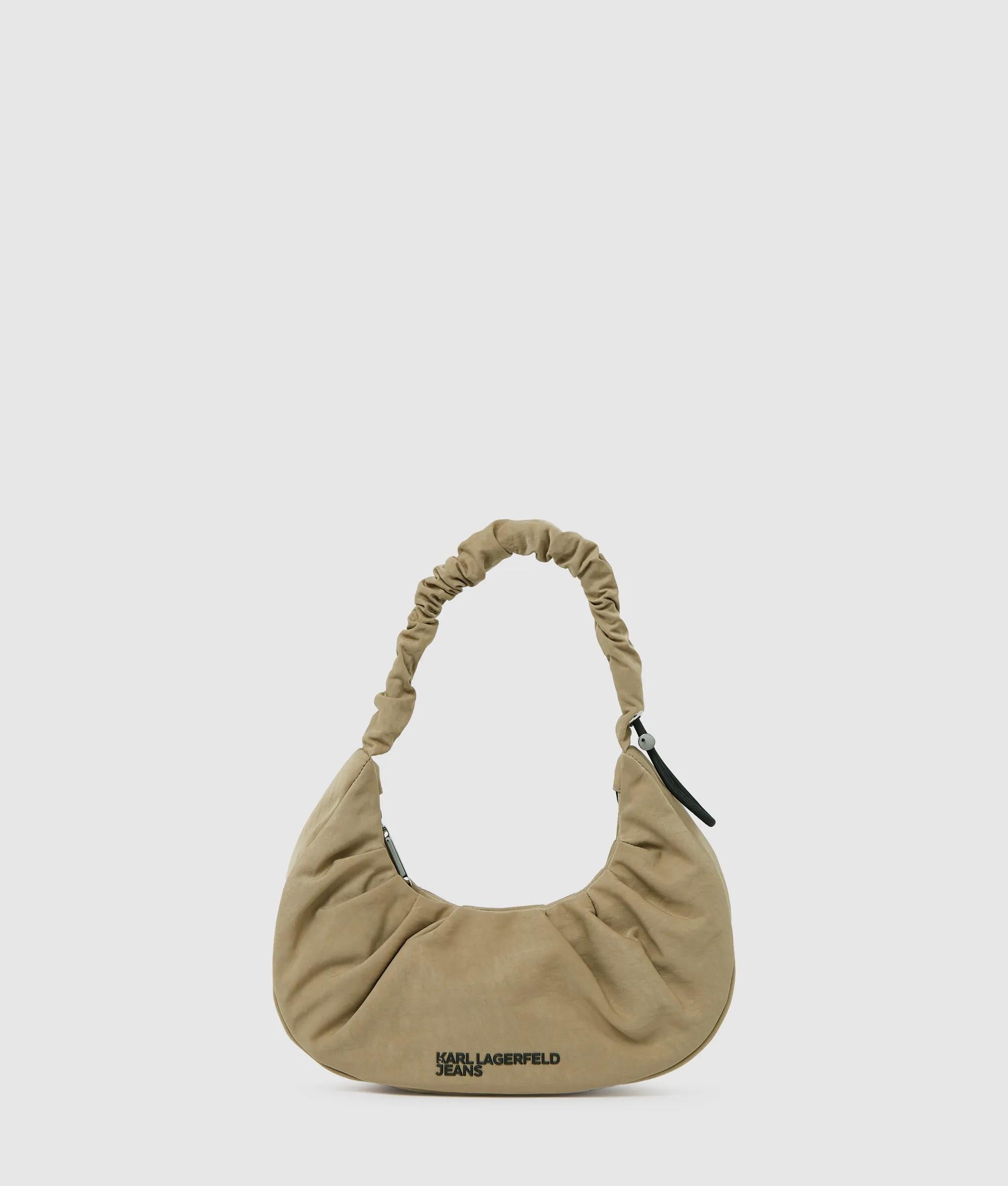 Gathered small hobo bag