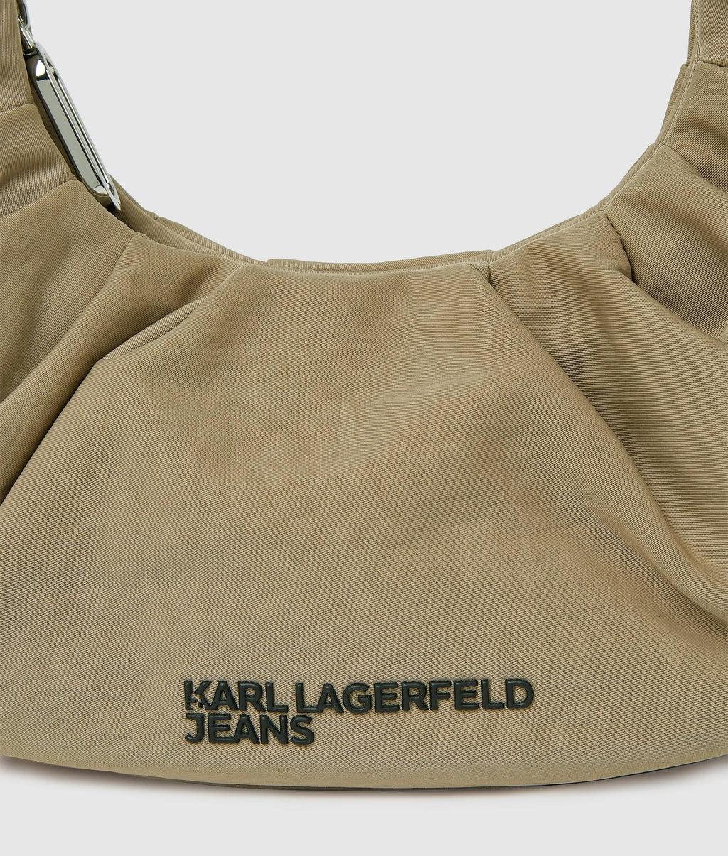 Gathered small hobo bag