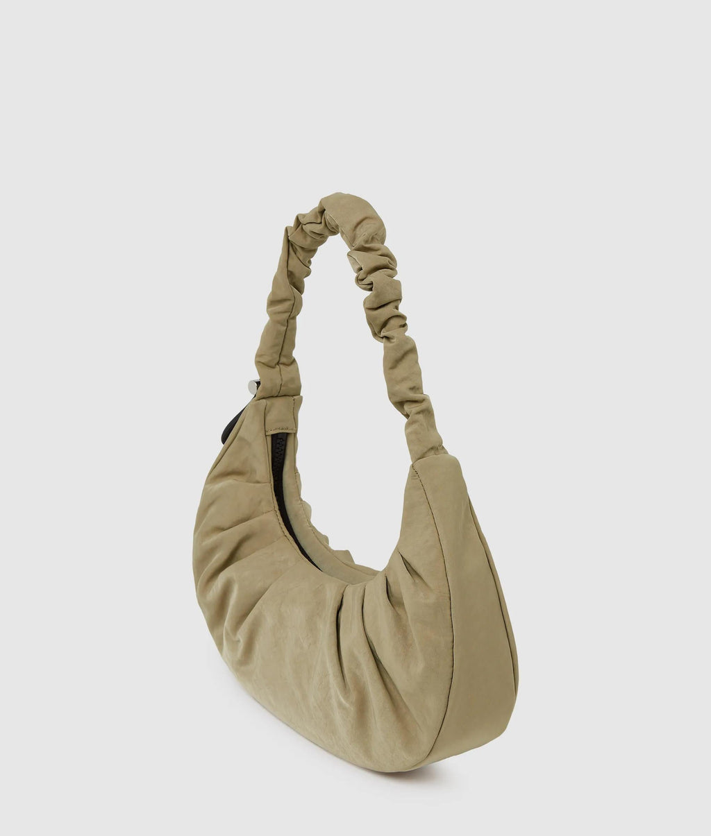 Gathered small hobo bag