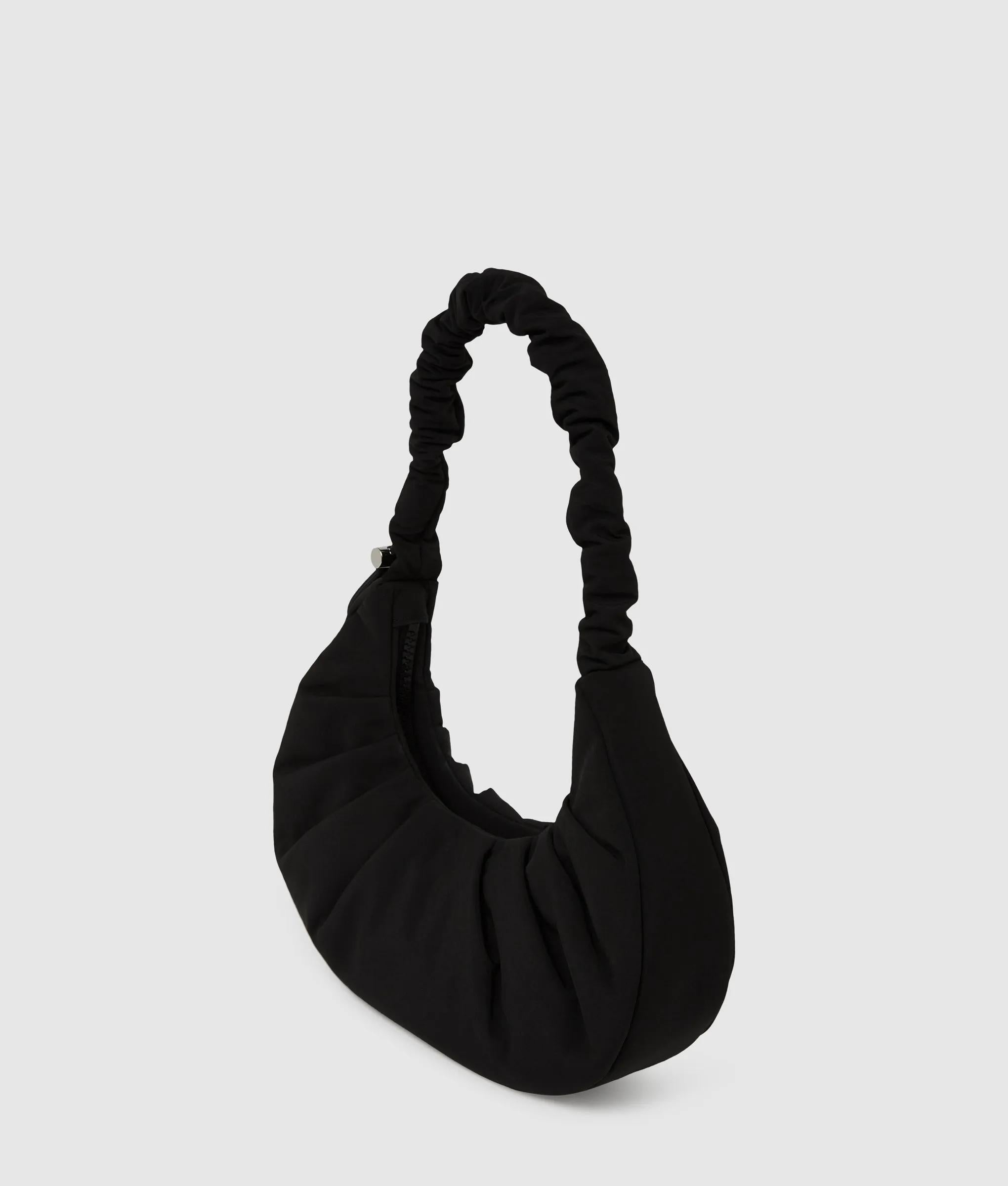 Gathered small hobo bag