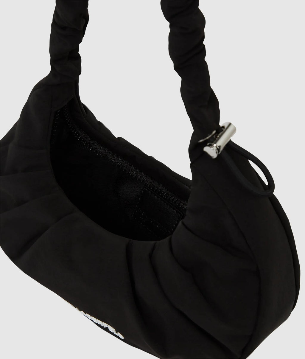 Gathered small hobo bag