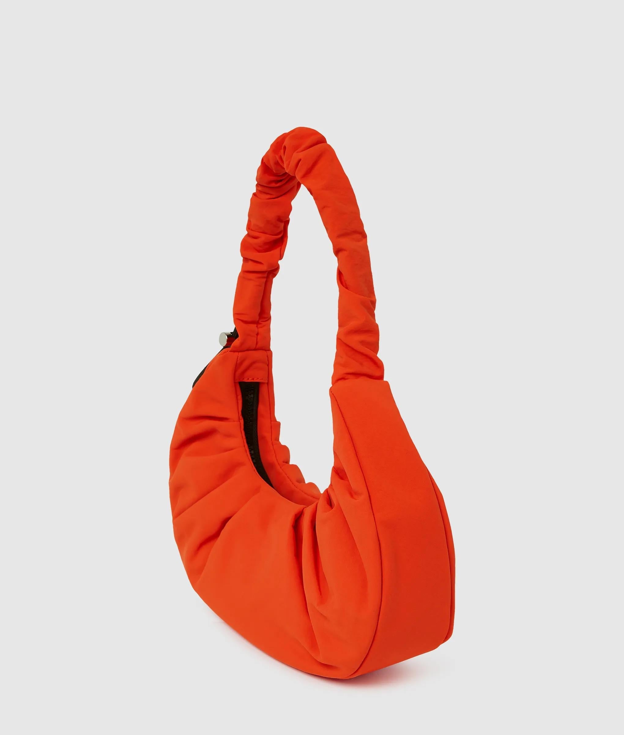 Gathered small hobo bag