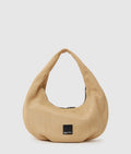 Woven large hobo bag