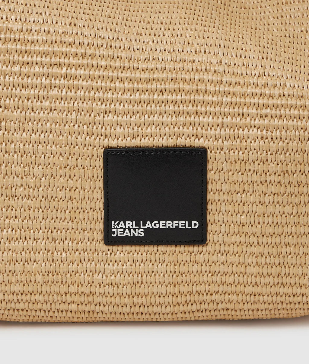Woven large hobo bag