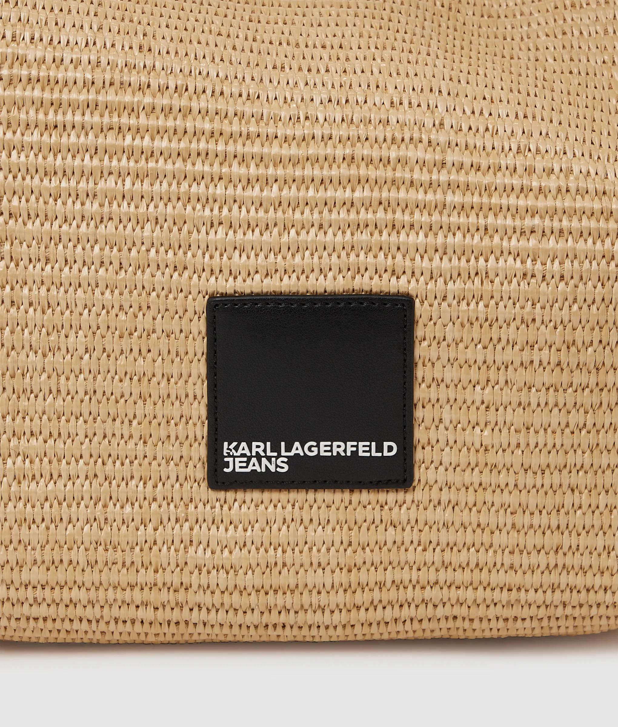 Woven large hobo bag