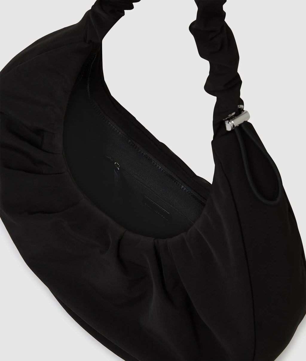 Gathered large hobo bag