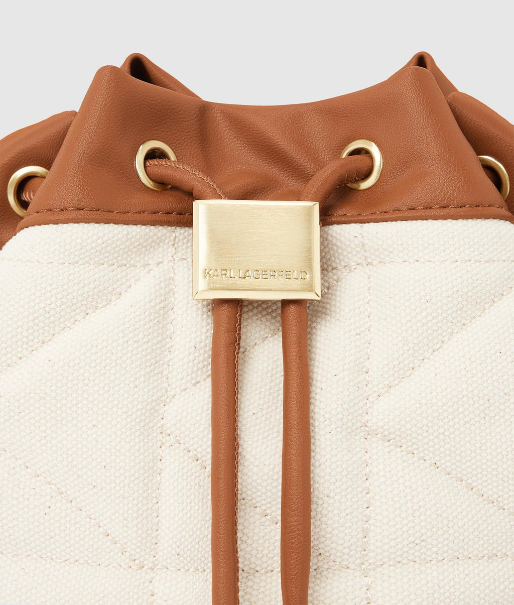 KL X Amber Valletta Kuilt canvas bucket bag