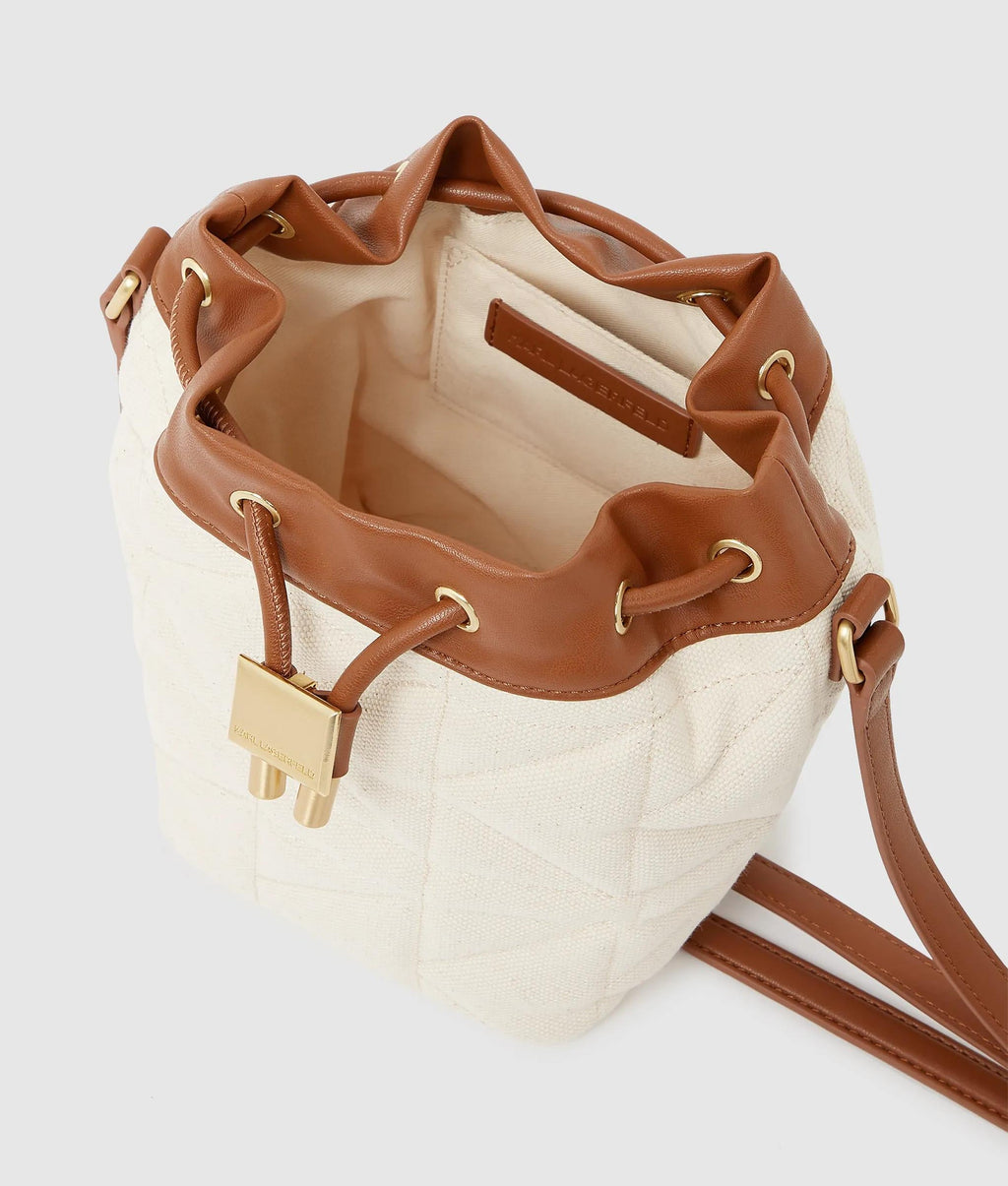 KL X Amber Valletta Kuilt canvas bucket bag