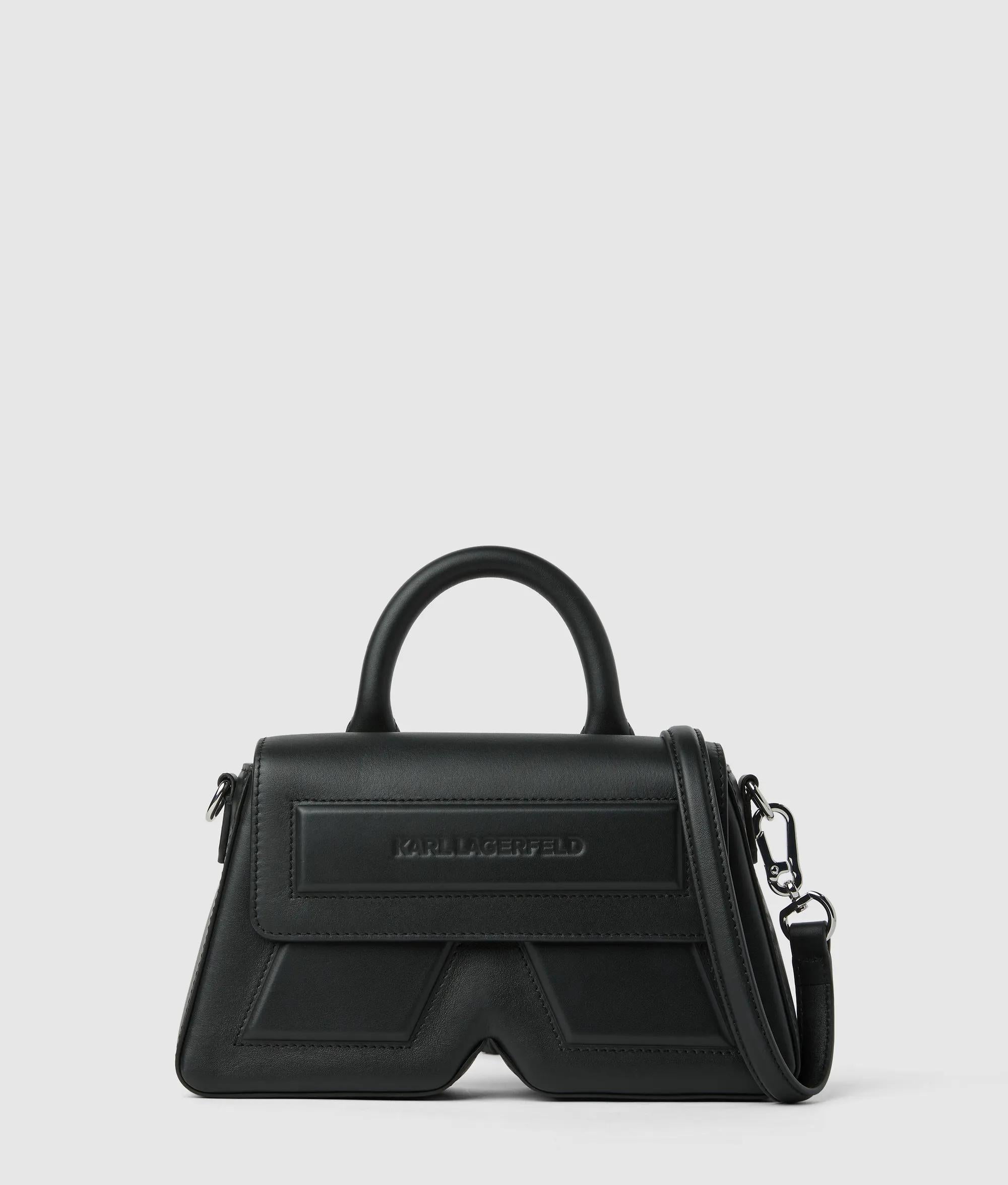 Ikon K leather top handle bag