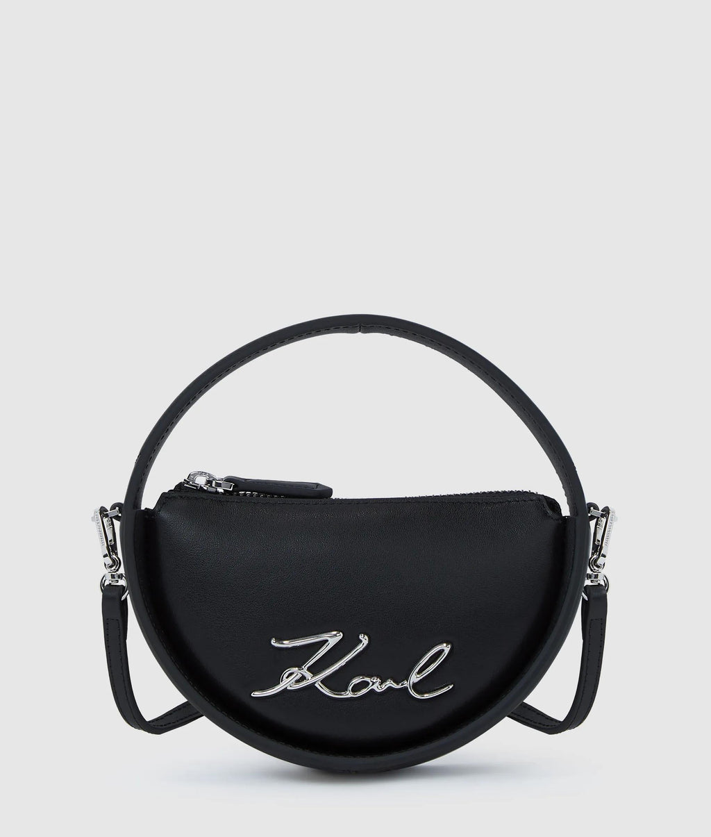 K/Signature nano round bag