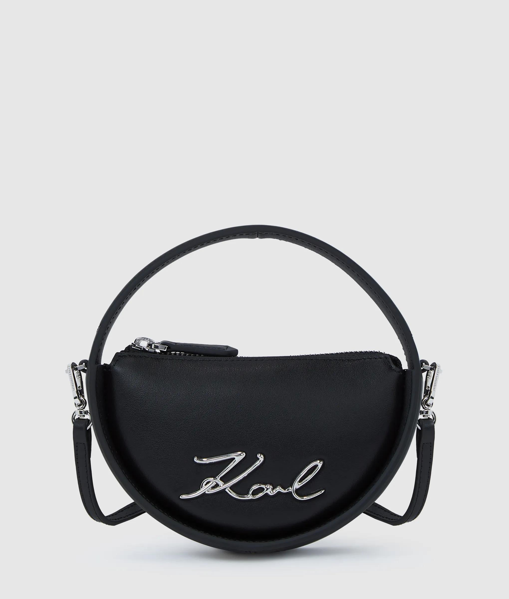 K/Signature nano round bag