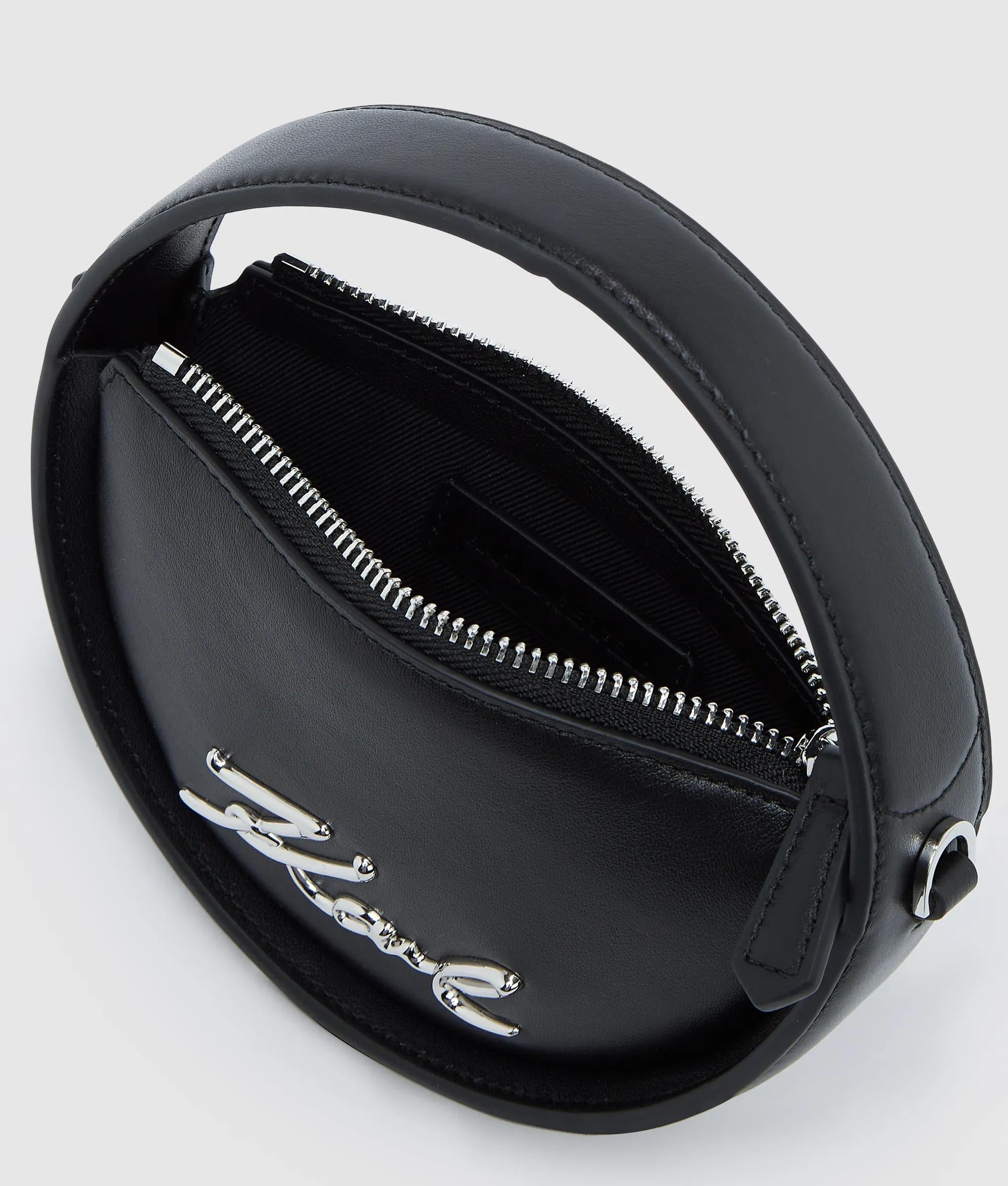 K/Signature nano round bag