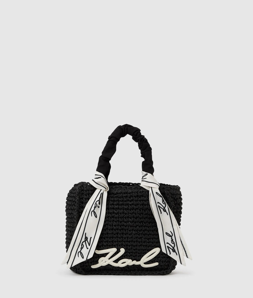 Signature scarf beach bag
