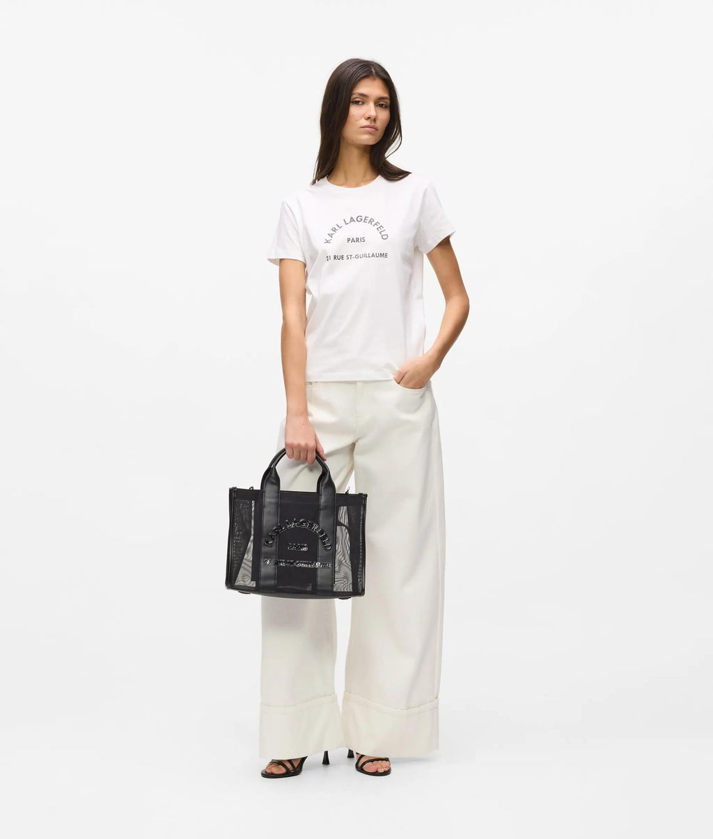 Rue St-Guillaume square mesh medium tote bag