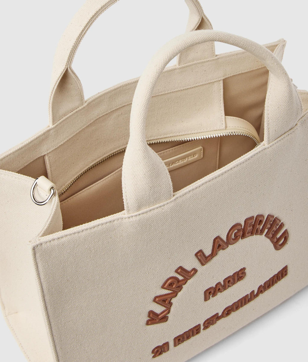 Rue St-Guillaume square patch medium tote bag