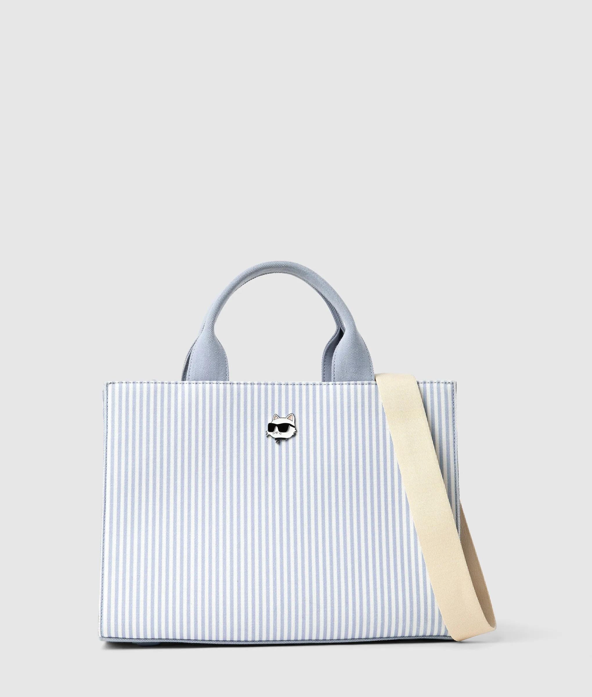 Ikon Choupette striped square tote bag