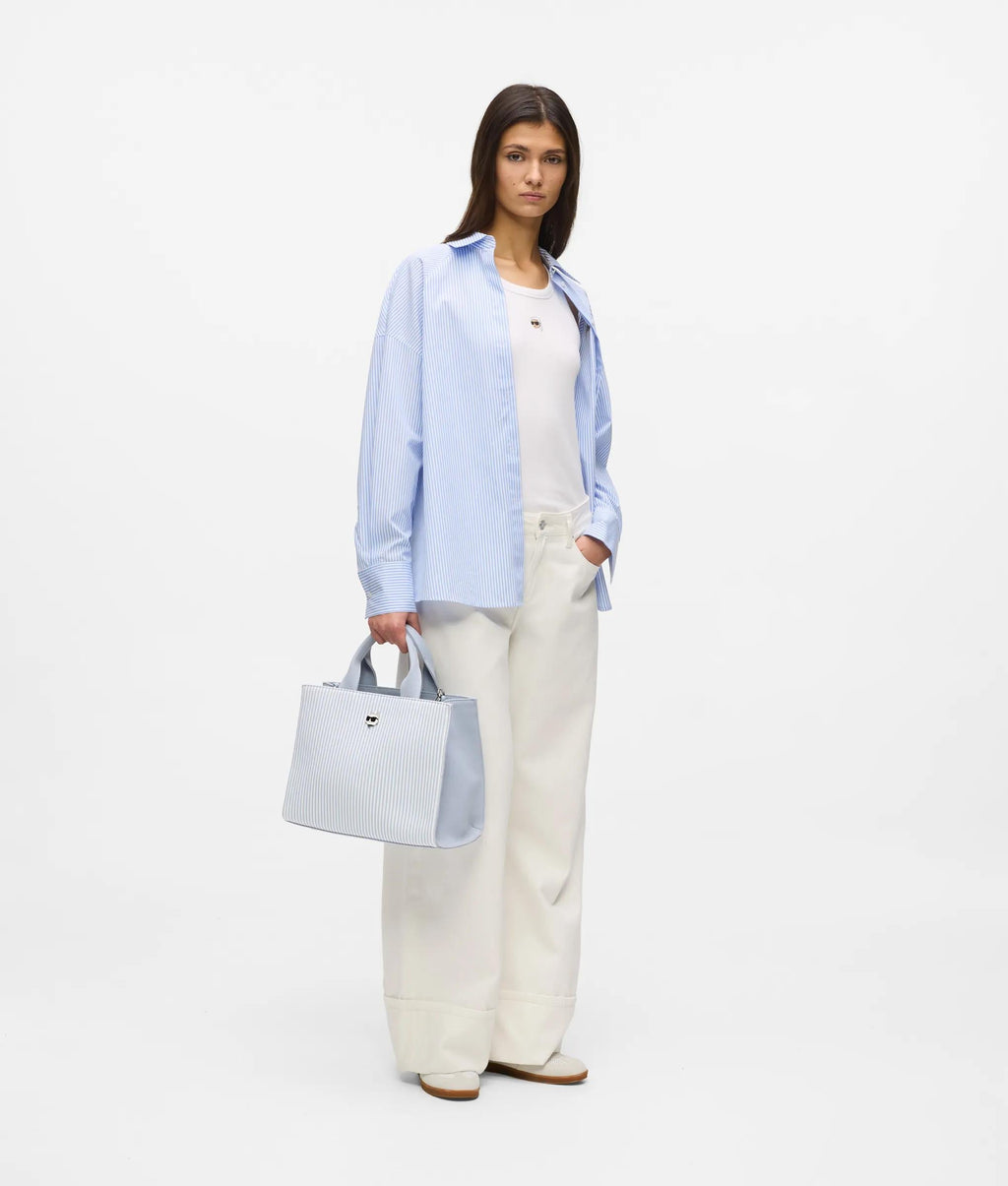 Ikon Choupette striped square tote bag