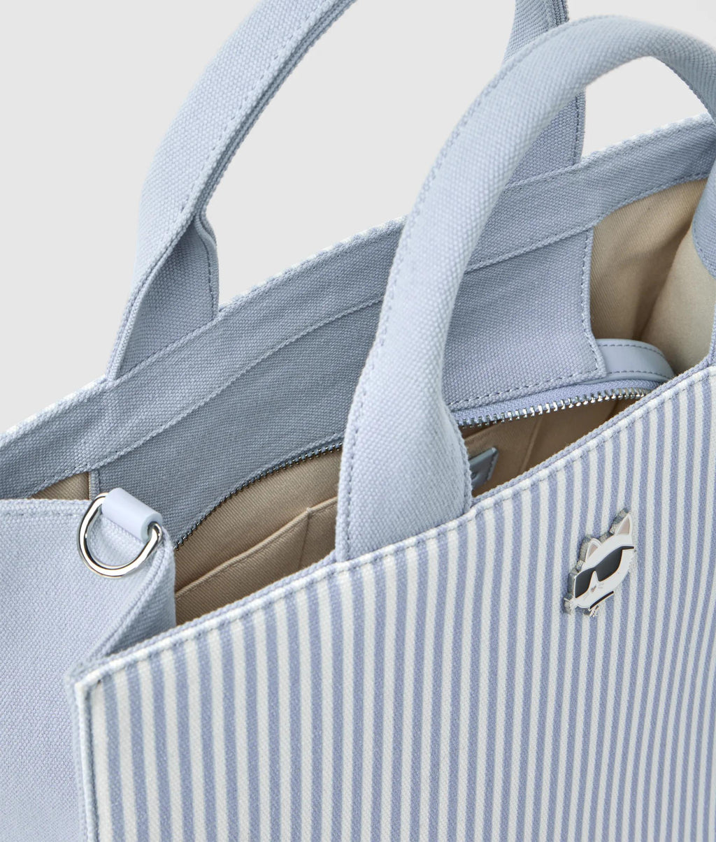 Ikon Choupette striped square tote bag