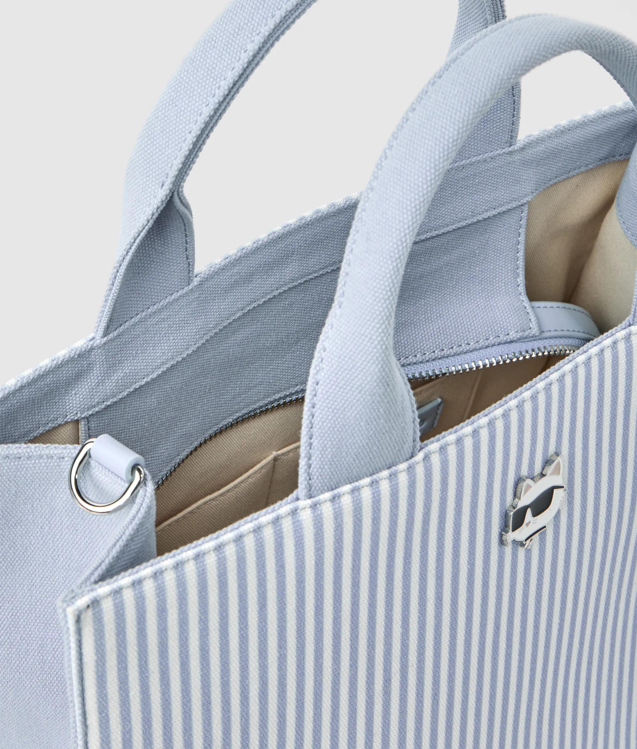 Ikon Choupette striped square tote bag