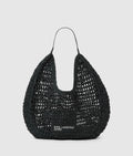Summery woven hobo bag