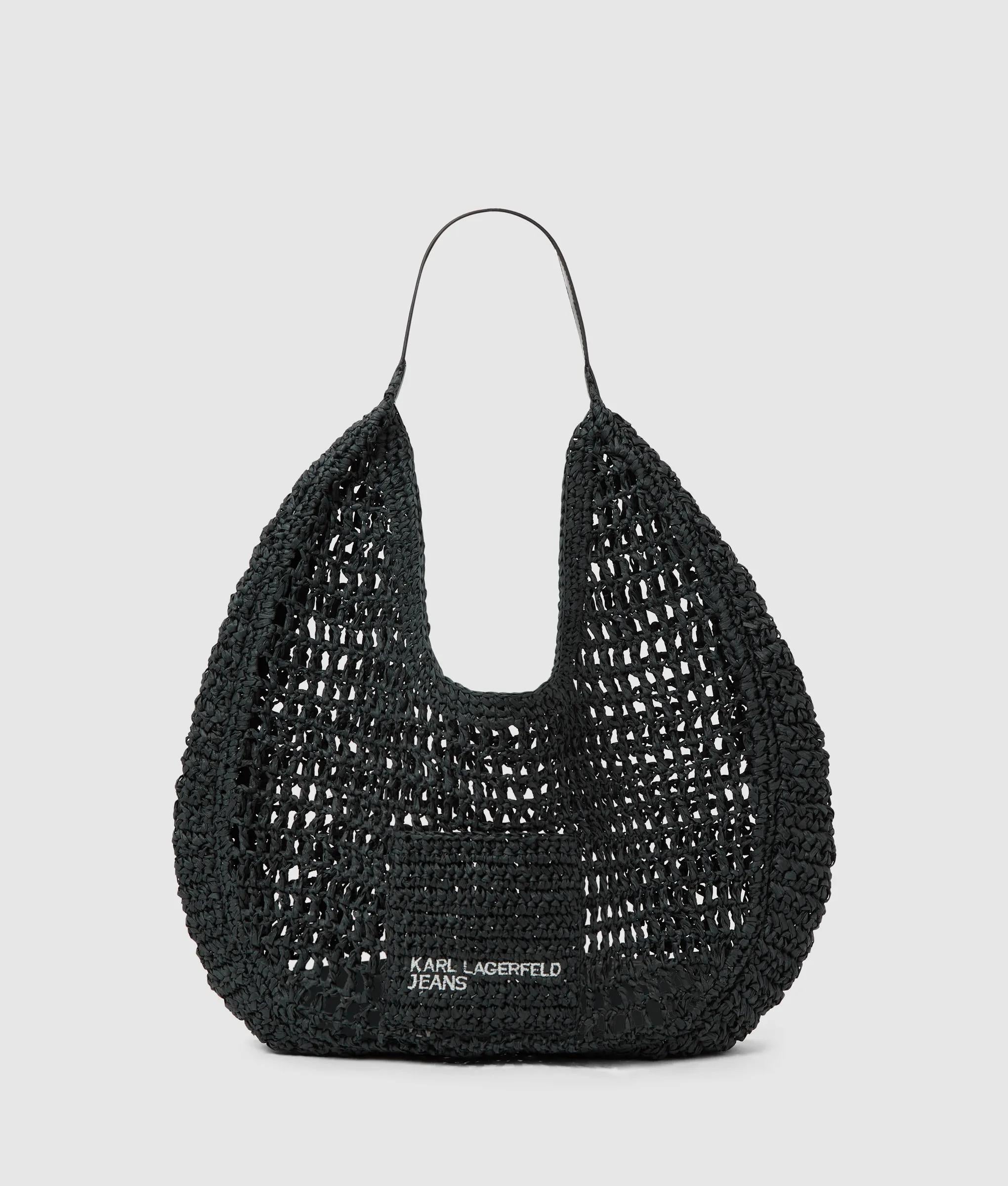 Summery woven hobo bag