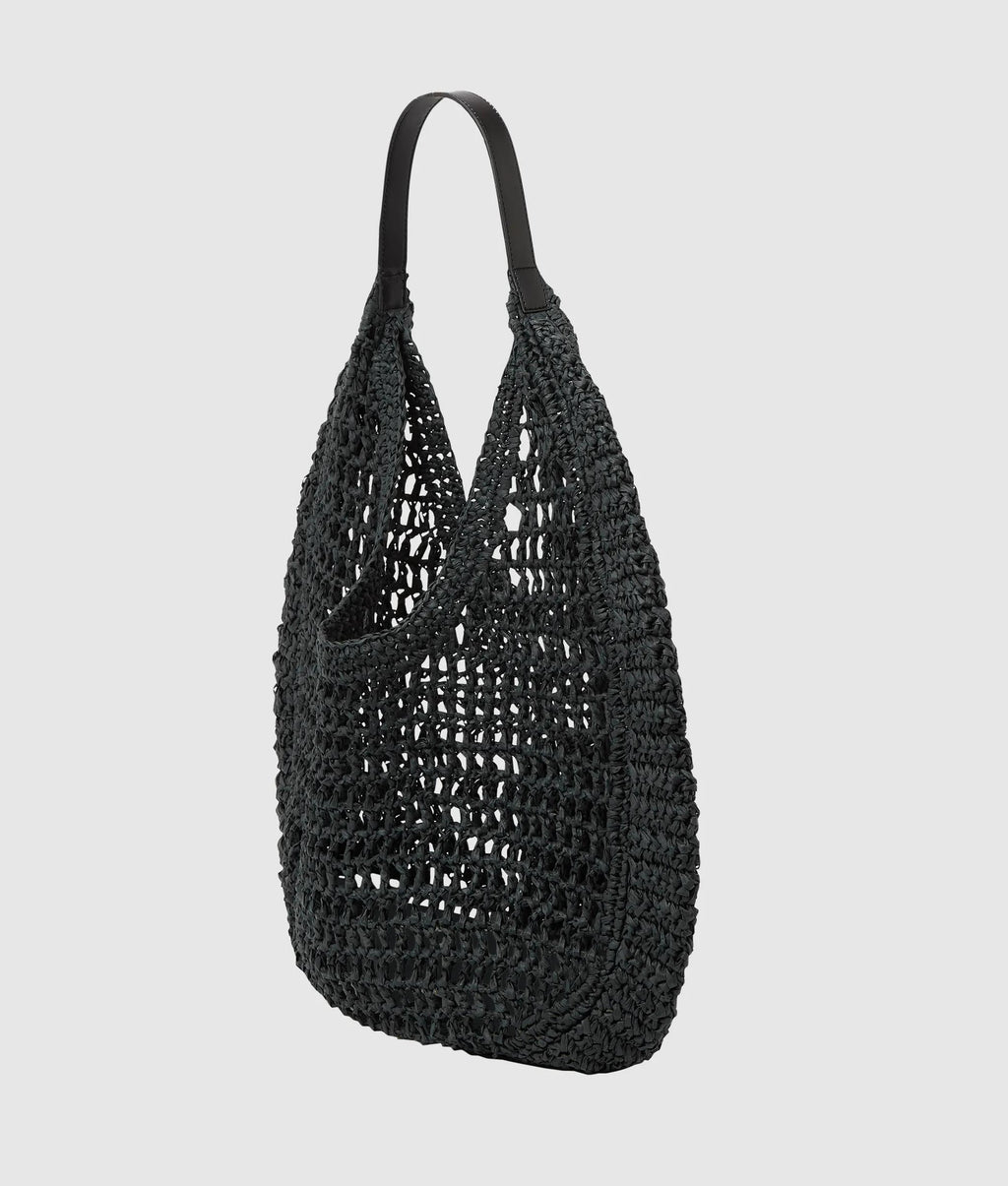 Summery woven hobo bag