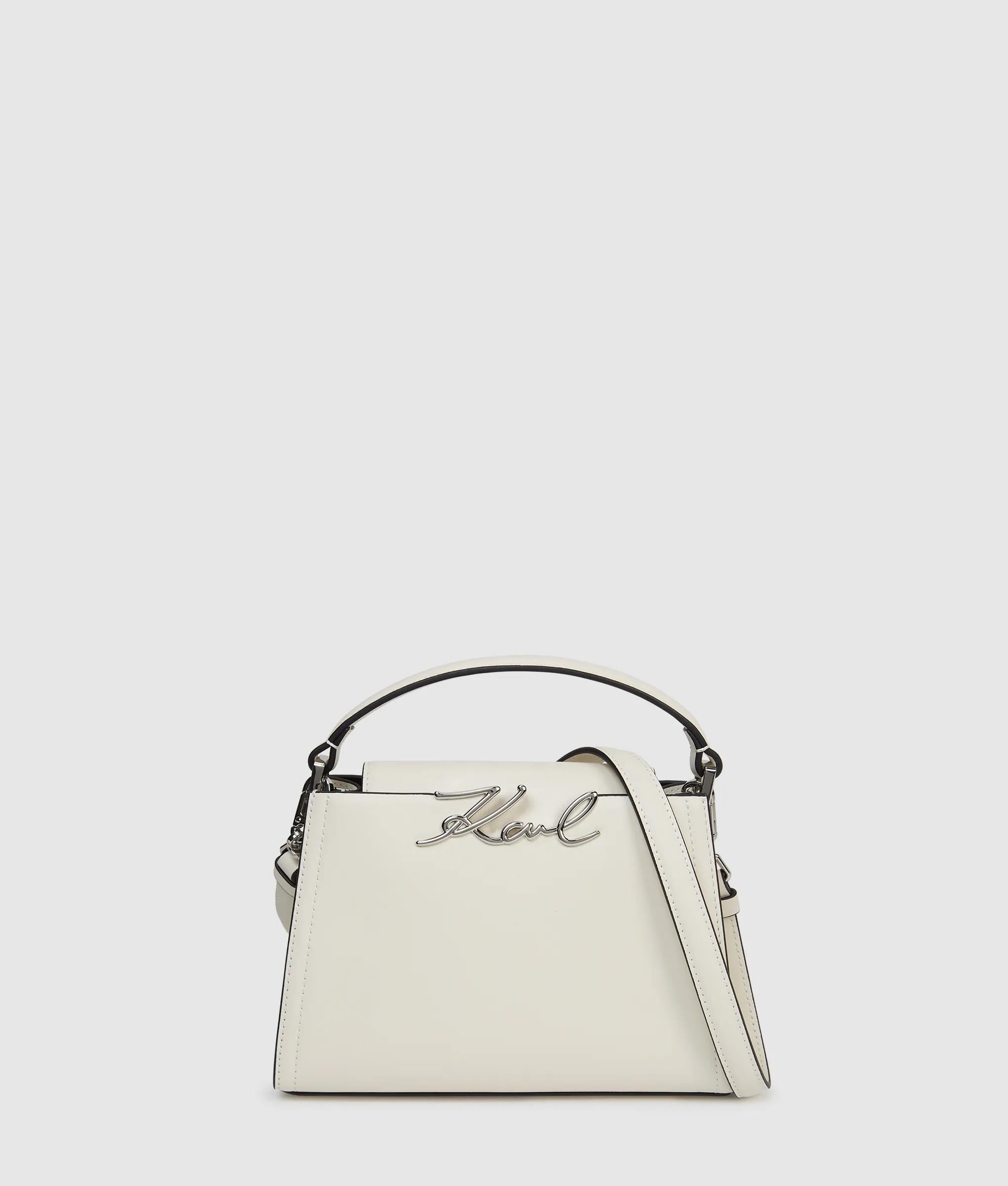 K/Signature mini top handle bag