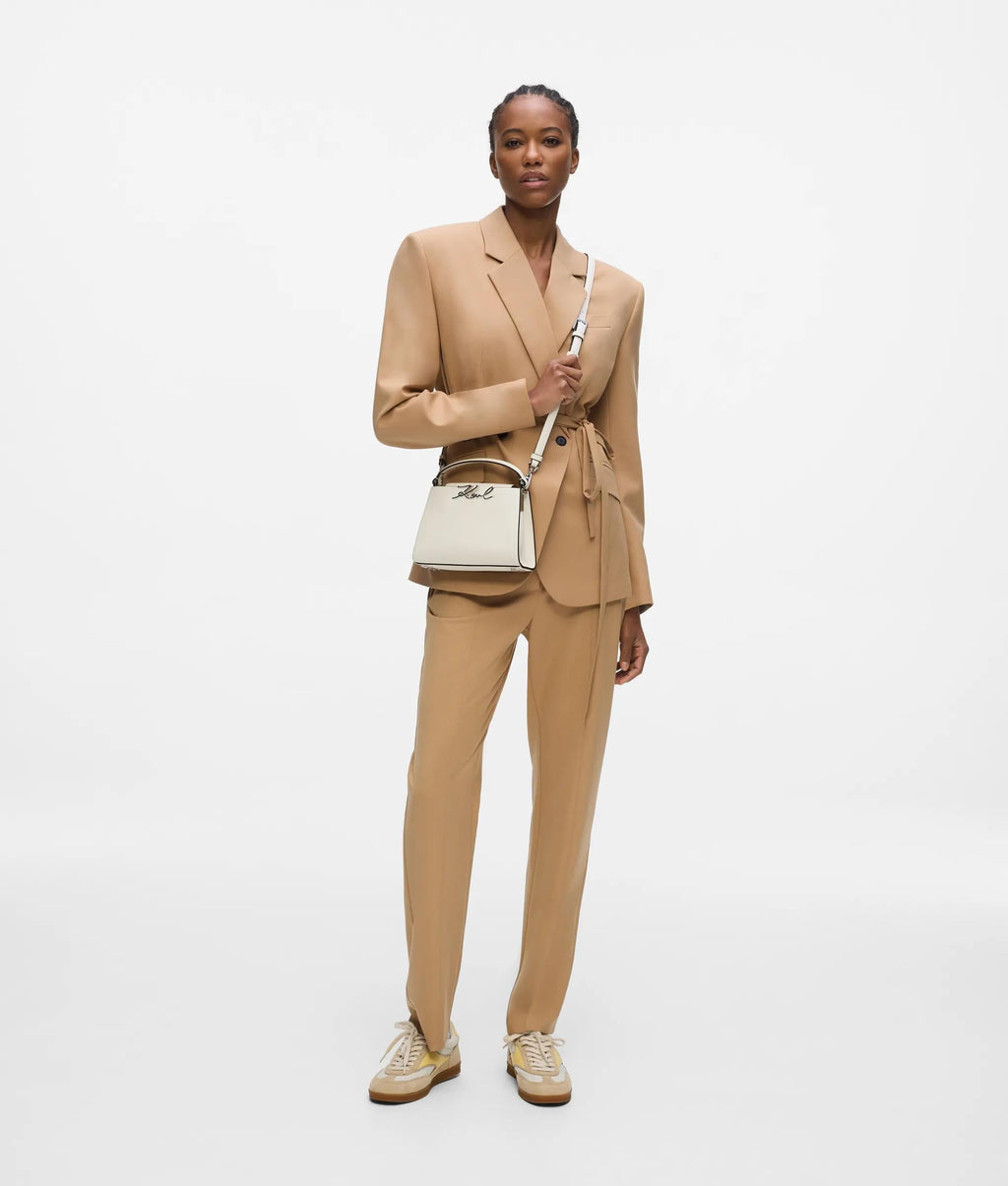K/Signature mini top handle bag