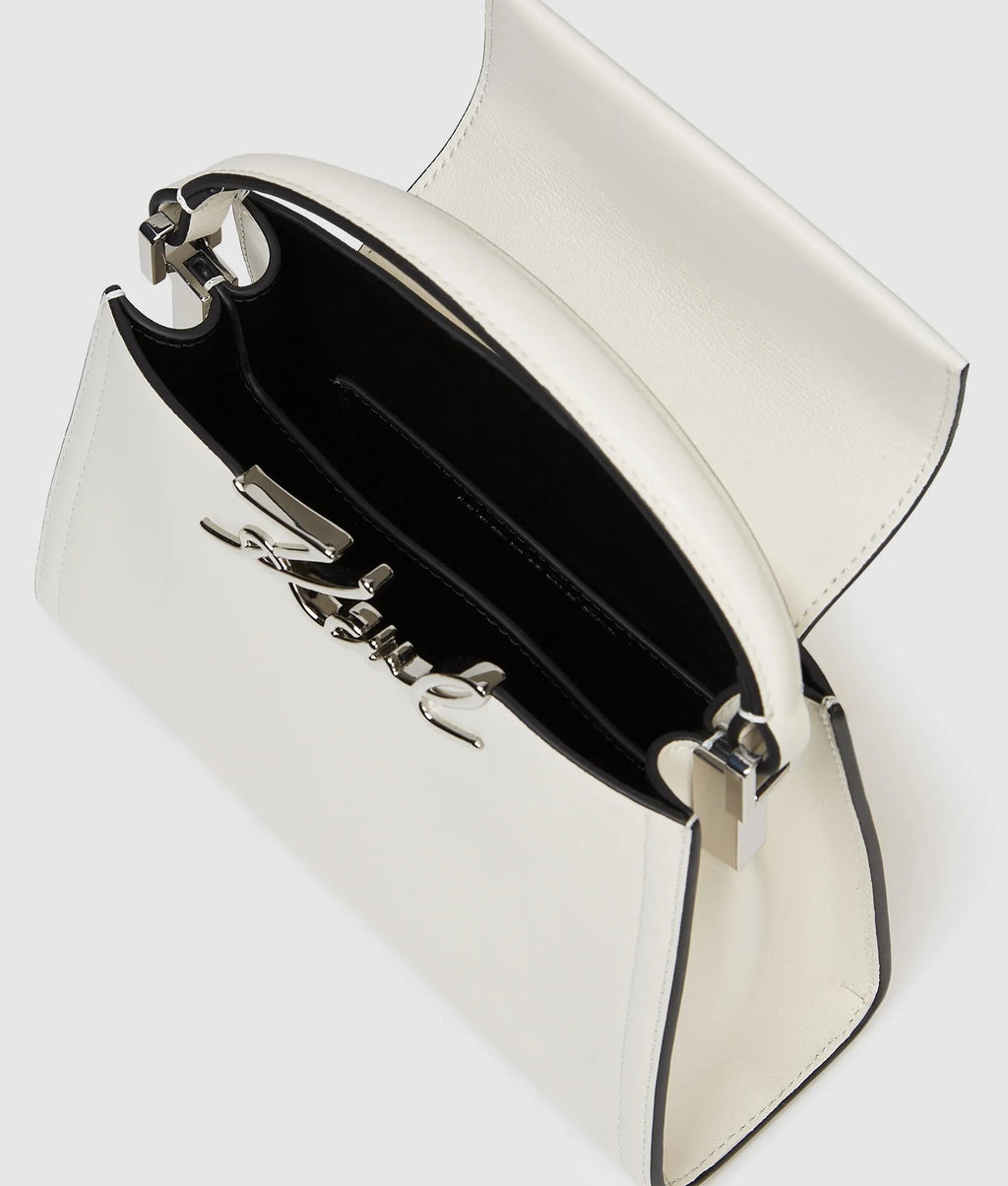K/Signature mini top handle bag