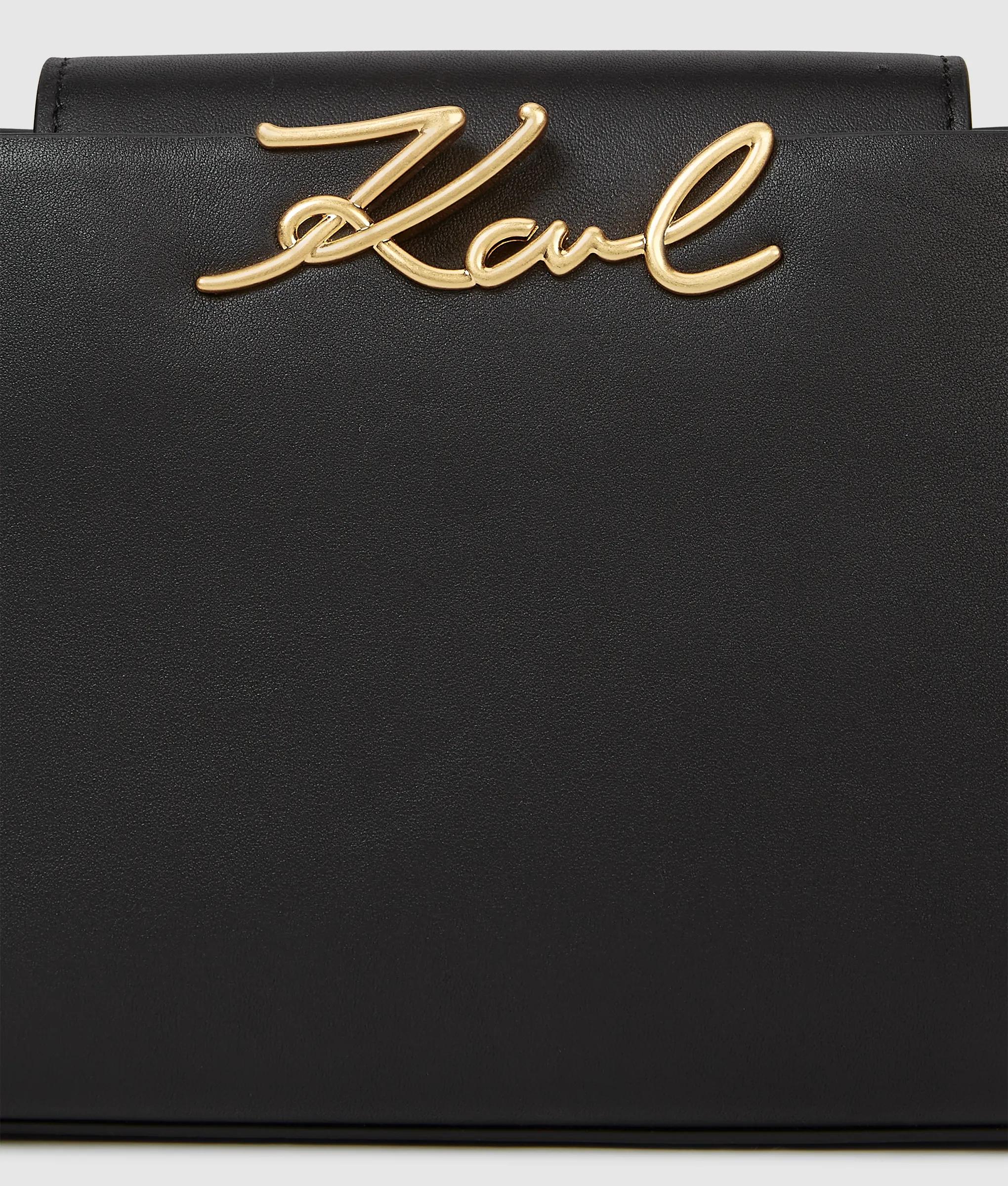 K/Signature mini top handle bag