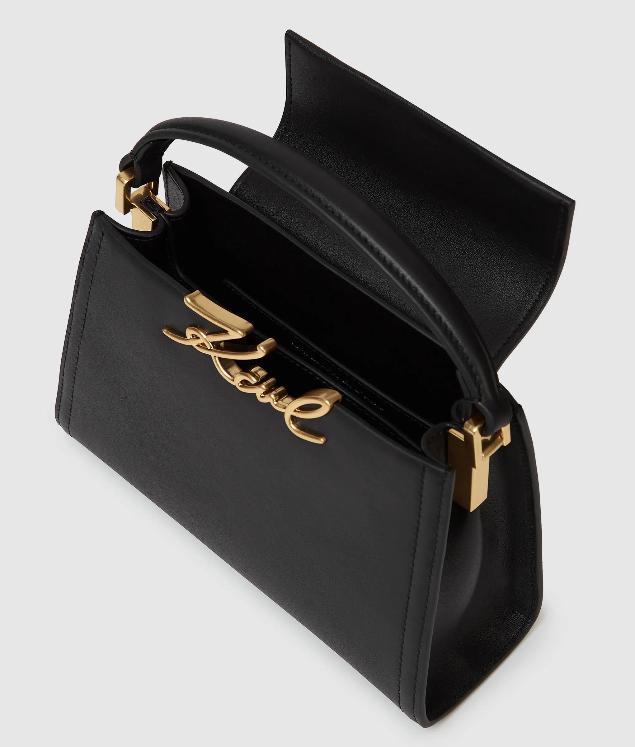 K/Signature mini top handle bag