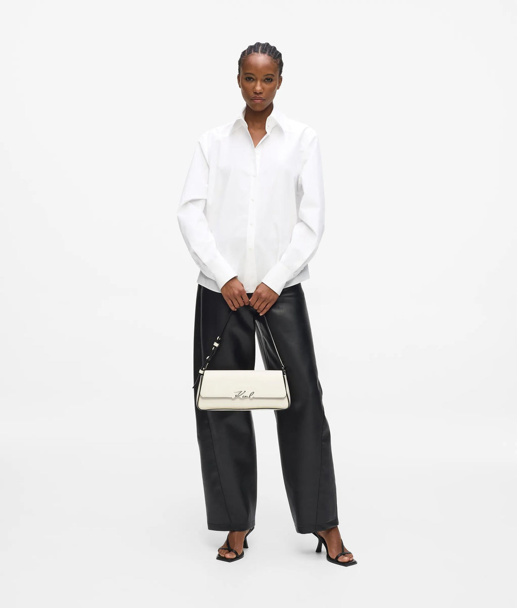 K/Signature elongated shoulder bag