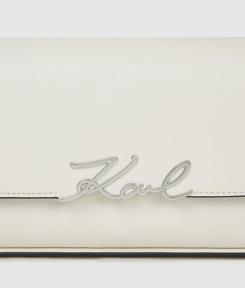 K/Signature elongated shoulder bag