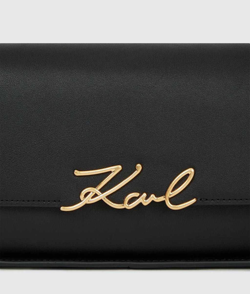 K/Signature elongated shoulder bag
