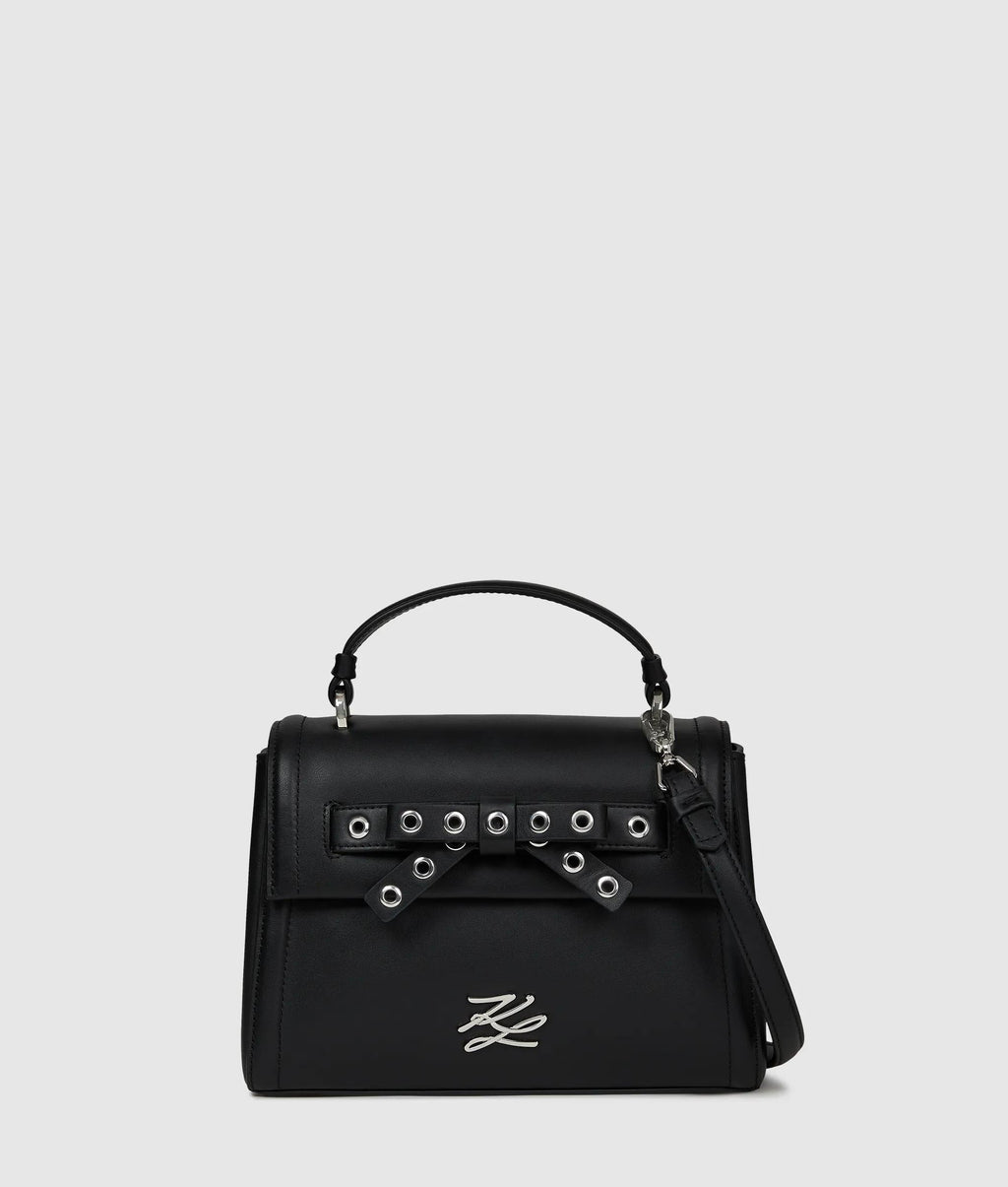 K/Autograph small bow top handle bag