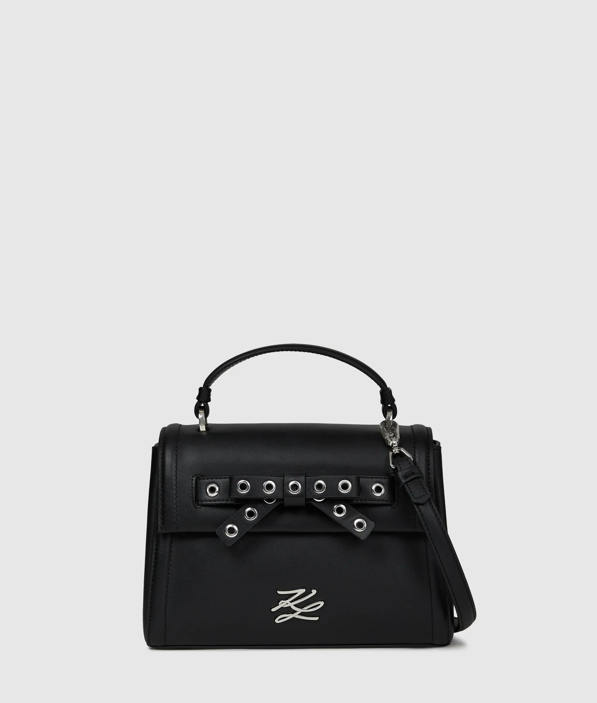K/Autograph small bow top handle bag