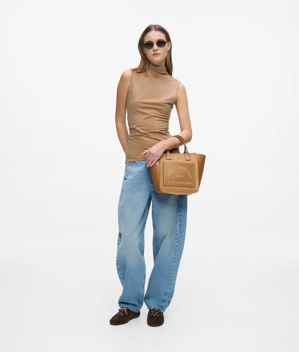 K/Daily small suede tote bag