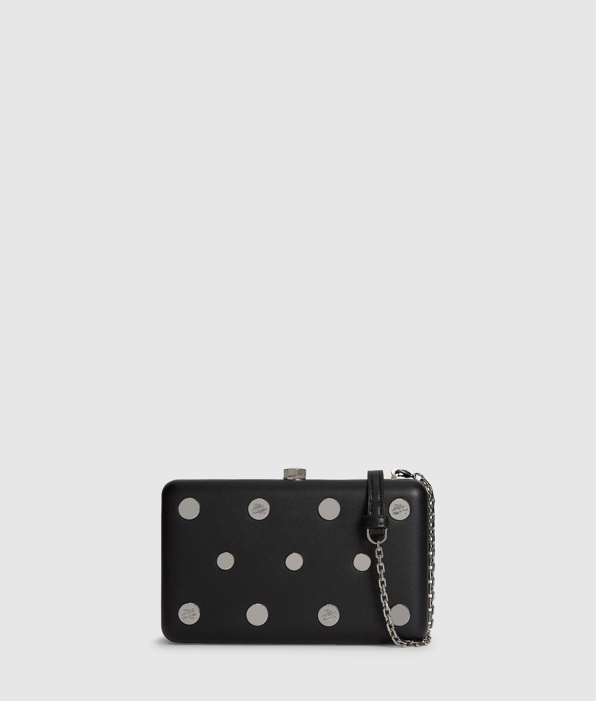 K/Soiree studded minaudière bag