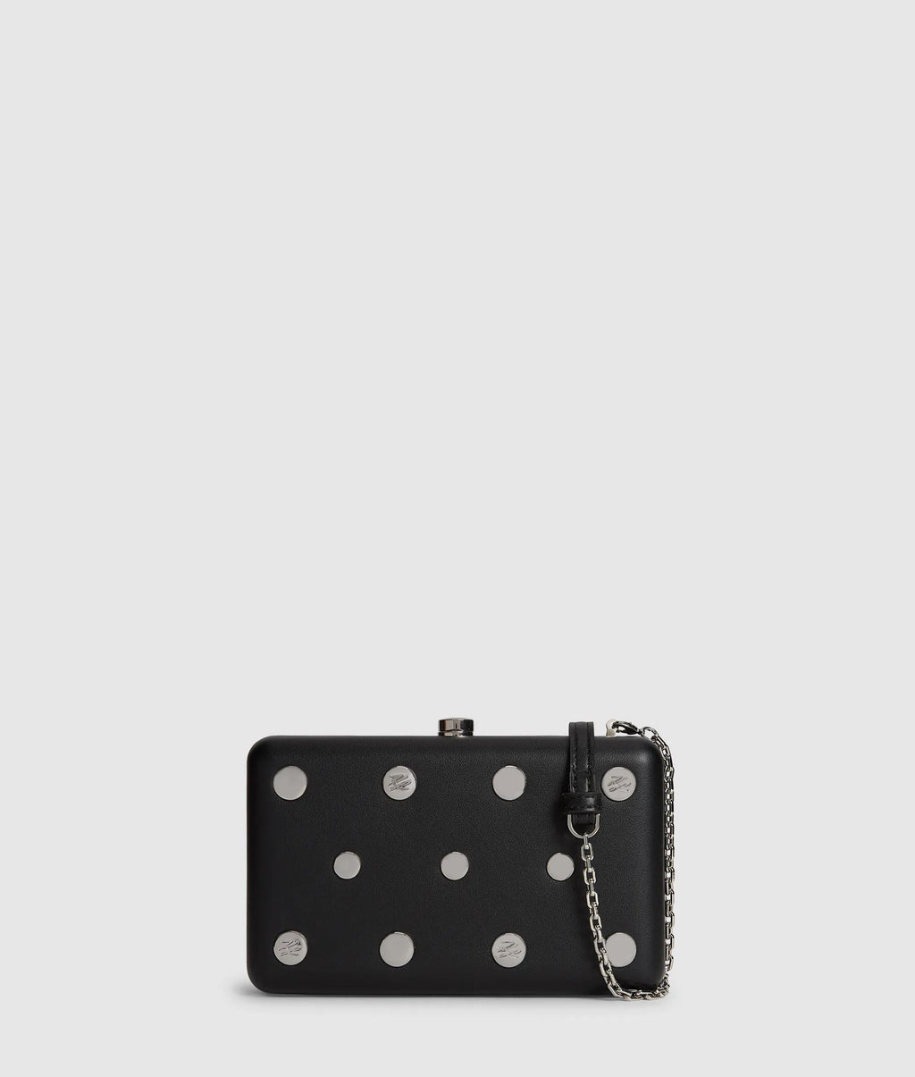 K/Soiree studded minaudière bag
