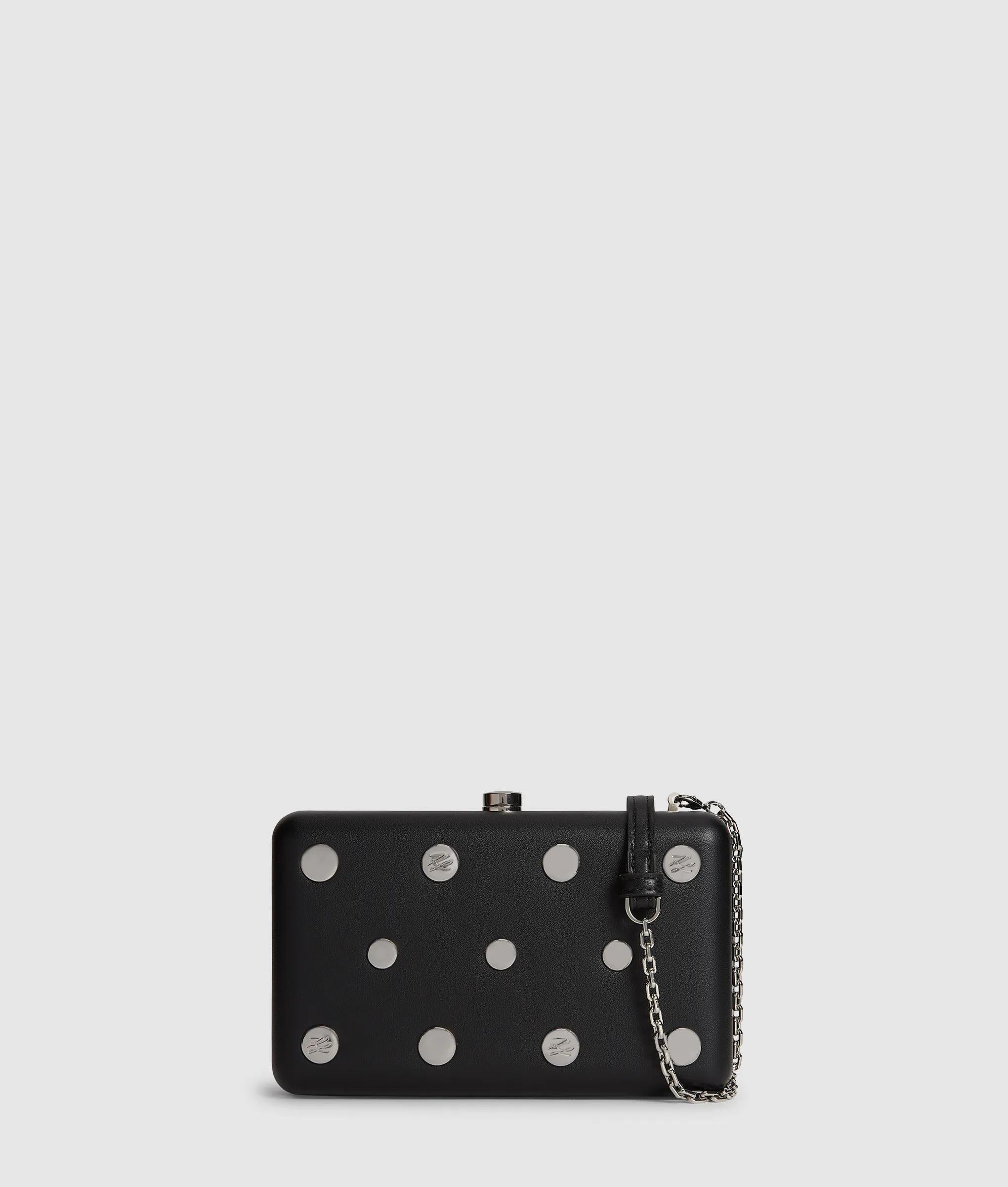 K/Soiree studded minaudière bag