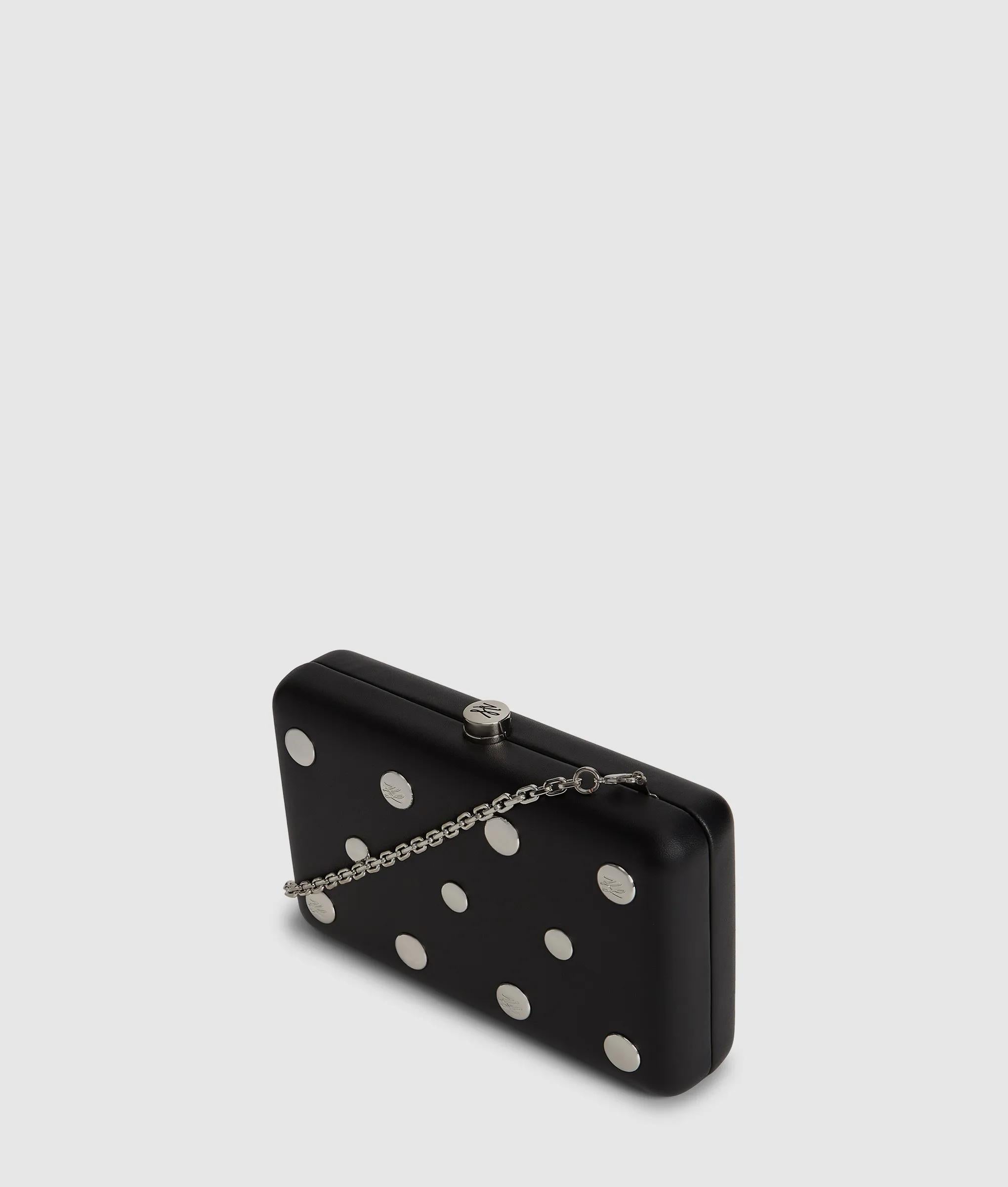 K/Soiree studded minaudière bag