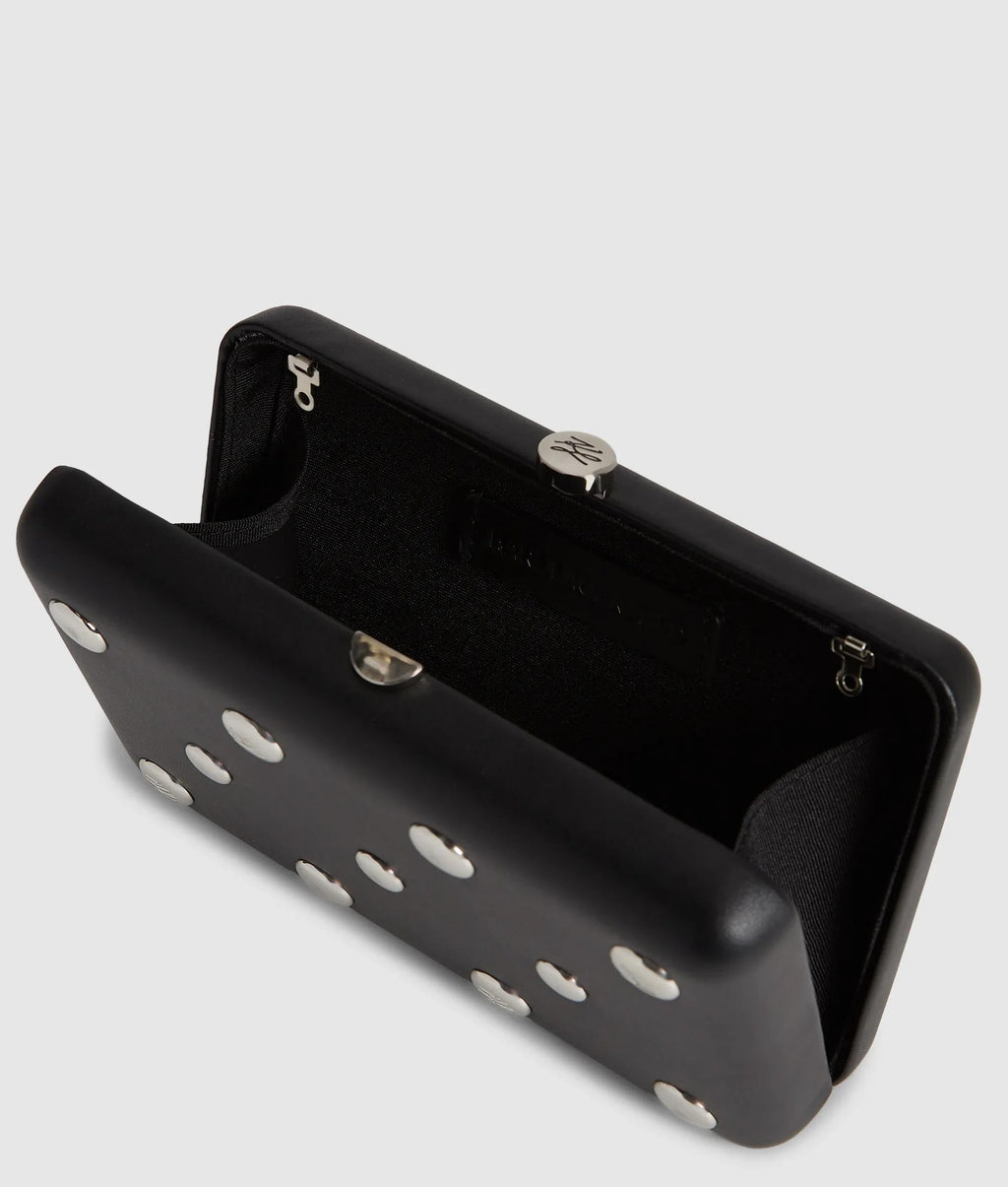 K/Soiree studded minaudière bag