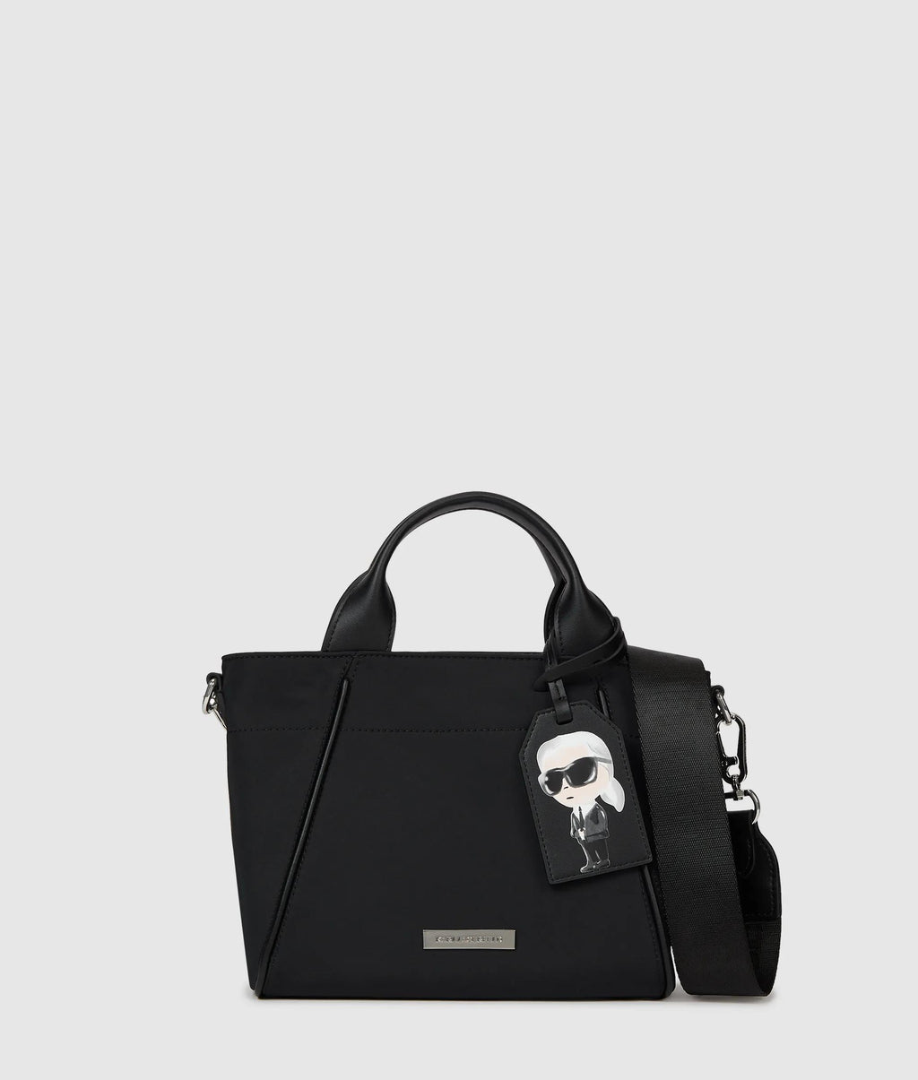 Ikon Nylon small tag tote bag