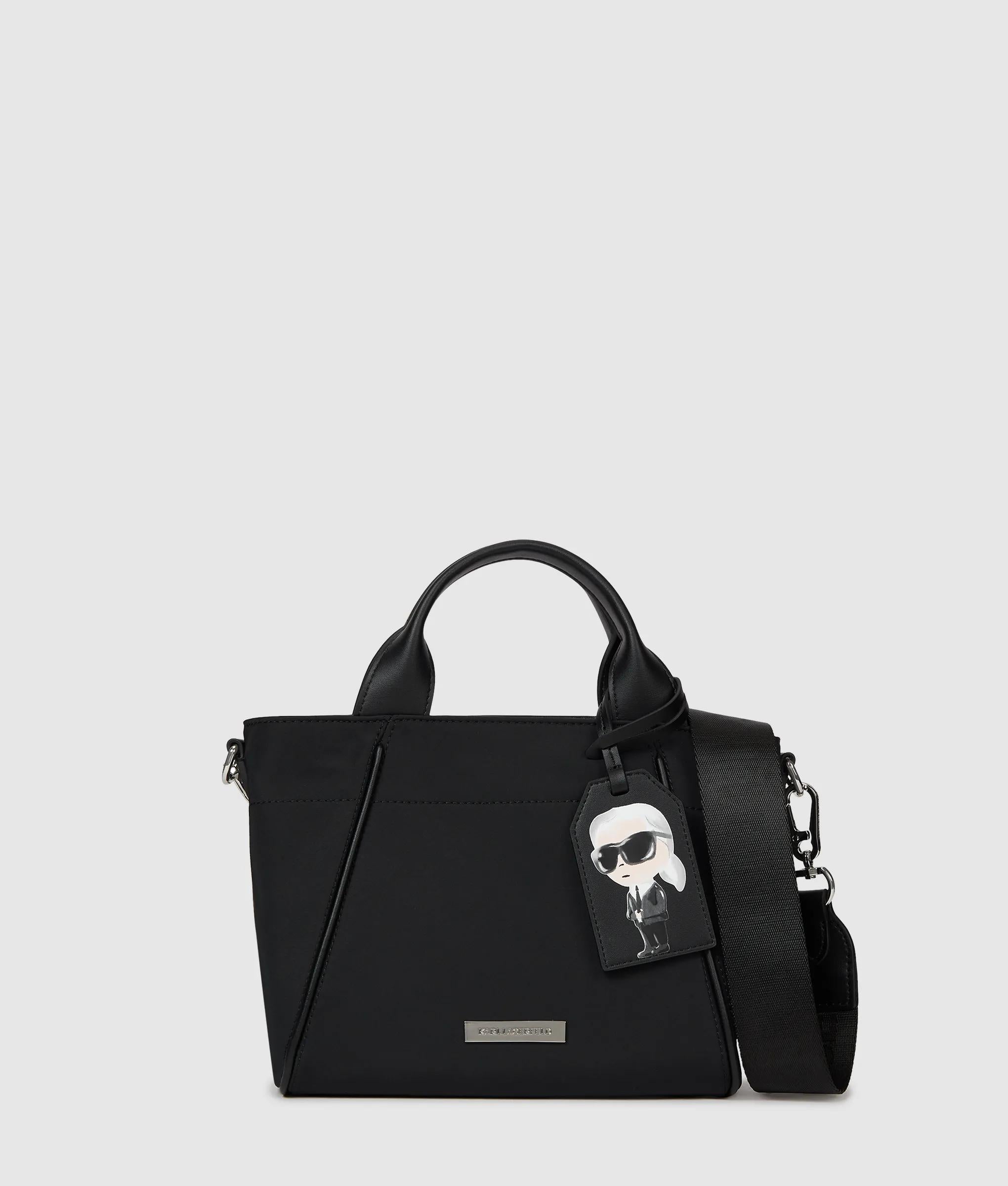 Ikon Nylon small tag tote bag